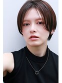 前髪長めのハンサムショート〔表参道/青山drop〕