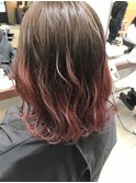 大人ピンクグラデーション