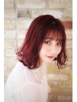 モナン 新宿(Monan)&nbsp;ピンクラベンダーのロブヘアー