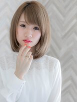 【ROMA】ブリーチなしハイトーンフォギーベージュナチュラルボブ
