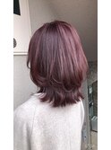 ピンクラベンダー&レイヤーカット