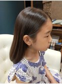 子供キッズカット女の子 懐かしい ワンレン ロング 80年代90年代