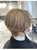 CIERA.ハンサムショート×ゴールドベージュ