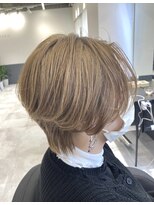 シエラ 心斎橋(CIERA.)&nbsp;CIERA.ハンサムショート×ゴールドベージュ