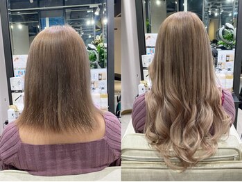 ビーヘアサロン(Beee hair salon)の写真/最高級人毛100%シールエクステをお手頃価格でご案内！高品質で長持ち♪腰下までのスーパーロングも◎