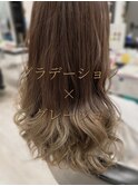 【札幌平岡 デザインカラー(グラデーション)】 藤谷依奈