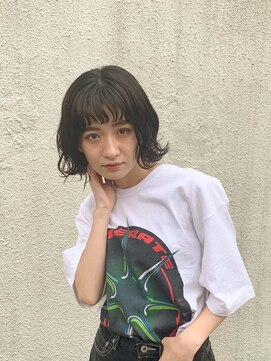 ララ(LALA) コテ巻き風ボブ パーマスタイル kf