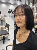 ダークカラーナチュラルボブ