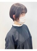 【松戸　石山】大人可愛い丸みショートボブ透明感カラー