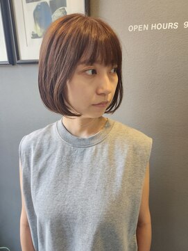 ペネロープ(Penelope) 【新宿】前下がりボブ　ボブ　イルミナカラー　20代30代40代