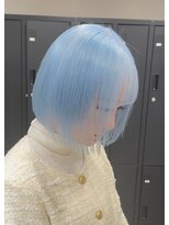 ベレーザ 渋谷(BELEZA)&nbsp;6116ニュアンスカラーブルージュブルーシルバータンバルモリボブ