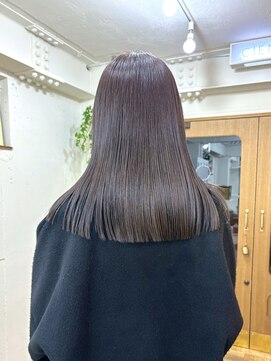 シエン 恵比寿(CIEN) ラベンダーアッシュカラー/ブリーチなしカラー/艶髪ロング