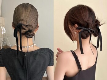 メゾンセブンルックス 宇都宮簗瀬店(Maison 7LOOKS)の写真/結婚式や特別なイベントは韓国トレンドのヘアセットで周りと差をつけちゃおう！プロの技術で華やかに♪