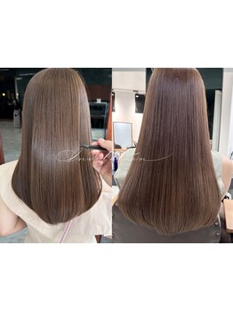 毛先まで柔らかいコテで巻ける縮毛矯正♪名古屋/栄/髪質改善/ボブ/ショート/前髪カット/似合わせカット