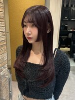 ゼスト 三鷹店(ZEST) ボルドーカラー!姫カット×レイヤー/三鷹 吉祥寺 あ