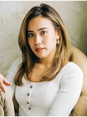 フェミニンロング似合わせカットミディアムスパイキーショート