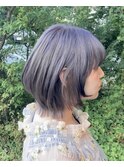 ウルフ#レイヤーカット#ダブルカラー#ブルーグレー#豊橋#豊川