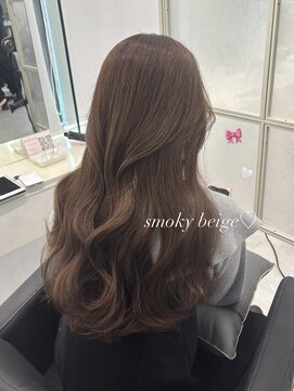 マーシュ 梅田(marshu) ［ブリーチなしカラー］smoky beige°○