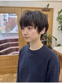 マッシュショート/ショートヘア/ワイドバング/丸みショート