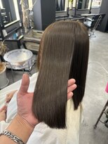 ヘアーラボ 樟葉(Hair Labo)&nbsp;ブリーチ無し　オリーブベージュ