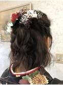 ハーフアップ