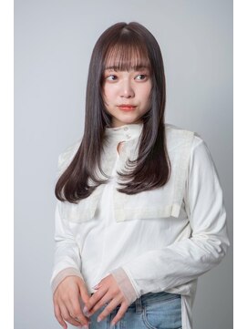 ルフュージュ バイ プロデュース 相模大野店(Refuge by Produce) レイヤーカット/ショコラブラウン/ストレートロング