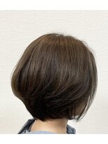 アンバー(Amber)&nbsp;チェリーブラウンデジタルパーマミニウルフホワイトグレージュ2