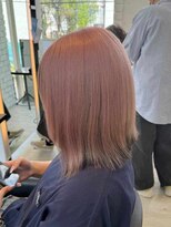 インク サカエ(inq sakae) ピンクベージュ/外はねミディアム