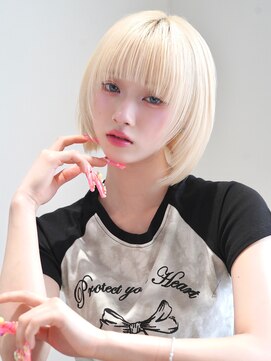 アンアミ シブヤ(Un ami shibuya) ハイトーンボブ/切りっぱなしボブ