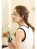 結婚式や浴衣ヘアに♪編みおろしアレンジ