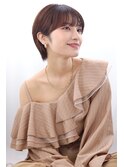 ショート　丸みショート　マッシュショート20代30代40代前髪あり
