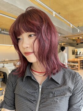 ケイトテイラー(KATETAYLOR) ミディアムレイヤーチェリーレッド