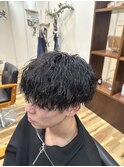 サーフカール/フェザーパーマ/ブルーブラック/稲毛駅/眉毛
