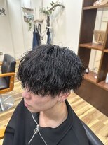 スウェル 稲毛店(Swell)&nbsp;サーフカール/フェザーパーマ/ブルーブラック/稲毛駅/眉毛