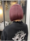 【GEEKS渋谷】ローズブラウン/秋カラー/切りっぱなしボブ/透明感