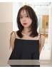 Zinaの小顔カット+アイロン仕上げ＆レクチャー♪  ￥5500 ⇒  ￥4400