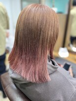 ヘアジーナ(Hair Jina)&nbsp;グラデーションカラー☆オレンジブラウン×ピンク