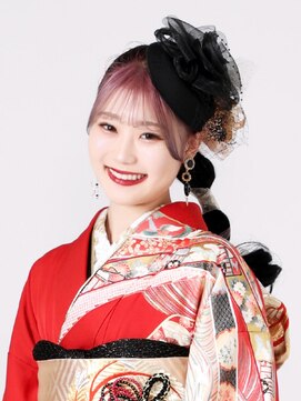 アルバム 銀座(ALBUM GINZA) 着物ヘアロング前髪カットおくれ毛_F21377