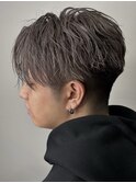 メンズカット、シルバーカラー