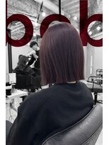フランチェスカドットボブ(francesca.bob)&nbsp;結べる切りっぱなしボブ×チェリーレッド