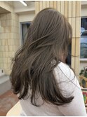 ブリーチなしヘーゼルベージュブラウンオリーブ赤み消し春カラー
