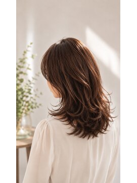 チーモ ハッピー ヘア メイク(CheeMo happy hair make) 女性らしいミディアムウェーブスタイル