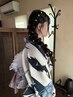 【浴衣お着付け&ヘアセット】¥8800