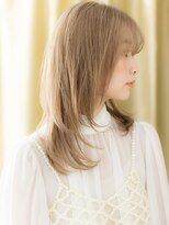 カバーヘア ブリス 北浦和(COVER HAIR bliss) ハイトーンカラーロングウルフカットハッシュレイヤー10代20代X