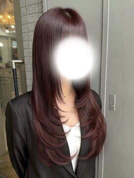 ヘアーアンドメイク シークタチカワ 立川店(Hair&Make Seek) ワンカールで決まるレイヤーカット×上品高発色チェリーレッド