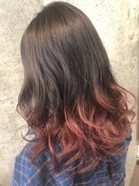 ヘアーアンドメイク ファット(Hair&Make PHAT) ナチュラルブラウングラデーションキャロットピンク20代30代