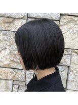 パーミル ヘア クマモト(permille ‰ hair Kumamoto) 黒髪ミニボブ/うる艶髪
