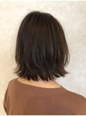 ナチュラル×切りっぱなしボブ×レイヤー