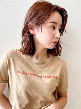 ケーツー あべのキューズモ－ル店(K-two) [K-two]グラボブセンターパートニュアンスカラー[天王寺/阿倍野]