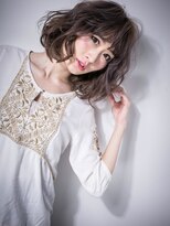 カバーヘア ブリス 戸田公園西口店(COVER HAIR bliss) グレーベージュくすみカラーウルフボブv戸田公園20代30代40代